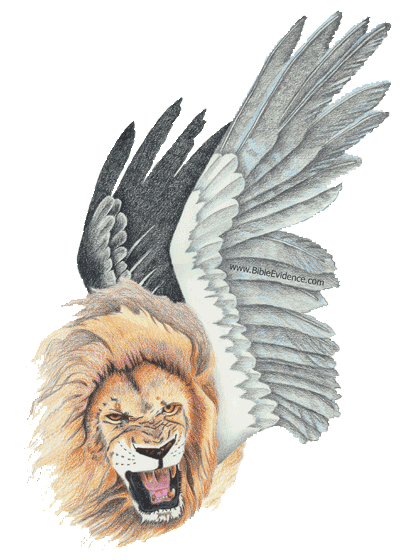 Lion of Daniel 7 representing Babylon